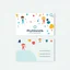 Placeholder: business card design for physiotherapy. Playful. Colorful. Modern