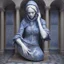 Placeholder: Insanely detailed Hd Photography of concept photography of a woman statue made from portuguese azulejo tiles, oozing ceramic, azulejo design visible, insanely good concept photography of an azulejo mind made from azulejo tiles inspired by Igor morski by Pranckevicius