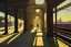 Placeholder: subway station with edward hopper morning sun technique