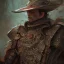 Placeholder: Insanely detailed photograph of an “portrait of an D&D Echo Knight wearing a ivy colored charro”, intricate cowboy hat, stern clear face and hyperdetailed painting by Ismail Inceoglu Huang Guangjian and Dan Witz CGSociety ZBrush Central fantasy art album cover art,8K, hdr, epic, mysterious, ominous, hands focused on a glowing D20, jewelry, motivated