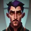 Placeholder: Portrait of a 35 year old handsome warlock