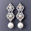 Placeholder: drop diamond and pearl earrings, breathtaking, highly ornate, delicate, intricate, photorealistic, high fashion, fine jewellery, luxury, designer