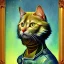 Placeholder: Retrato de um gato por Van Gogh