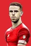 Placeholder: Jordan Henderson English football player cartoon 2d