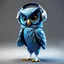 Placeholder: Illustrative sketch of a 3D Pixar image of a humanoid owl in music with headphones, full body, ultra quality, 8k