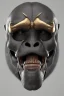 Placeholder: black male African Egyptian alien, cracks in the voodoo head, wicked, eyes, crown, Elephant, 8k, finely detailed, photo realistic, tiger turquoise skull head gold dragon space alien snow skeleton gold gorilla silver crown silver eyes