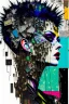 Placeholder: Ultra detailed medium portrait painting of anxiety , torn up collage of clippings, broken circuitry background, matrix effects, punk visual art, punk art aesthetic, graffiti art, pop surrealism, collage art, cluttered paint glitches