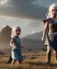 Placeholder: Daenerys Targaryen toddler, full body, dramatic lighting, angry, hyper realistic,