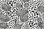 Placeholder: leopard pattern, black on white, vector.
