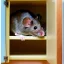 Placeholder: mouse in cupboard