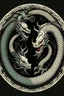 Placeholder: Two dragons created yin yang symbol