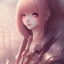 Placeholder: Anime girl cute neck head portrait, warrior costume, village, meditation, 8k quality