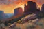 Placeholder: Night, mountains, rocks, 90's sci-fi movies influence, wilfrid de glehn impressionism paintings