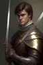 Placeholder: noble swordman with rapier short brown hair