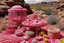 Placeholder: A pink woolly wonderland designed in Navajo baskets painted by Vincent van Gogh