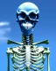 Placeholder: A realistic frozen skeleton