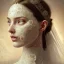 Placeholder: home-made paper collage art of beautiful bride's face, mix and match, fine detail, highly intricate, wearing bridal veil, modern surrealism painting, high-quality, volumetric lighting, 8k, ultrahd, George Grie, Marco Escobedo, Igor Morski