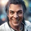 Placeholder: smiling david icke as cyperpunk witch hunter with dark hair, dark blue eyes and black tattoes,bokeh like f/0.8, tilt-shift lens 8k, high detail, smooth render, down-light, unreal engine,bokeh like f/0.8, tilt-shift lens 8k, high detail, smooth render, down-light, unreal engine