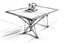 Placeholder: “Table” Concept Diamond Sketch with white background