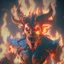 Placeholder: giant fire demon lord, unreal engine 5, 8k resolution, photorealistic, ultra detailed