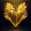 Placeholder: golden electric heart with tree wings