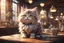 Placeholder: cute fluffy cat in a coffeehouse in sunshine Weight:1 detailed matte painting, deep color, fantastical, intricate detail, splash screen, complementary colors, fantasy concept art, 8k resolution trending on Artstation Unreal Engine 5 Weight:0.9