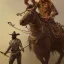 Placeholder: Insanely detailed photograph of an “ a mustachioed cowboy warrior ” with detailed Sombrero, intricate charo,cigar,crossbow in hand, hyperdetailed painting by Ismail Inceoglu Huang Guangjian and Dan Witz CGSociety ZBrush Central fantasy art album cover art,8K, hdr, mysterious, flickeringlights ,Stoic