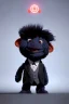 Placeholder: Waist up muppet Portrait, Kim Jong-un as muppet doll, black suit, photo studio, red background, unreal engine 5, concept art, art station, god lights, ray tracing, RTX, lumen lighting, ultra detail, volumetric lighting, 3d.