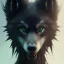 Placeholder: award winning portrait of a male anthropomorphic black wolf long vblack hair. character design by cory loftis, fenghua zhong, ryohei hase, ismail inceoglu and ruan jia. artstation, unreal engine 5, artistic lighting, highly detailed, photorealistic, fantasy