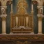 Placeholder: medieval small altar temple for resurection concept art for games