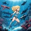 Placeholder: [illustration for wii No More Heroes style with thick lines] With each encounter, she pushed herself to the limits, testing her skills and courage against these formidable foes.In this underwater world of chaos and danger, Barbarella found herself facing not only the sharks but also the remnants of a society on the brink of collapse. As she navigated the treacherous waters, she uncovered dark secrets and hidden dangers that threatened to consume her.