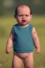 Placeholder: George costanza toddler, angry, full body, fitness, bokeh, hyper realistic