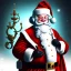 Placeholder: black Santa