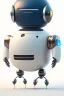 Placeholder: Full portrait of a funny robot. minimalistic robot, oval body, floating in the air, no legs, happy face, digital eyes, awesome Pose, Character Design By Pixar And Hayao Miyazaki, Unreal 5, Daz, Octane Render, Dynamic Lighting, Volumetric lighting, Cinematic