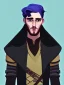 Placeholder: Portrait of a 30 year old strange gay wizard like John Snow