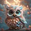 Placeholder: hyperdetailed, 4k, highres, masterpiece, Cute adorable chibi fluffy owl made of swirly clouds, whimsical and endearing style; Bright pastel colors colors; extreme detail; intricate motifs; gorgeous eyes: Bastien Lecouffe Deharme; jeremy_mann; andree_wallin : deep depth of field : bright dramatic lighting : craig_mullins; radial; maximalist; deviantart; Ray Tracing; Yoshikata Amano; Edwin Landseer; Ismail Inceoglu; Russ Mills; Victo Ngai; Bella Kotak; 3d; perfect composition, ultra-realistic, 8k