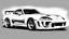 Placeholder: toyota supra without color