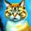 Placeholder: Portrait of a cat by Van Gogh