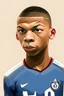 Placeholder: cartoonKylian Mbappe French football player