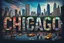 Placeholder: Prompt : A striking high-contrast, cinematic photo-style vertical collage that captures the essence of the City. Each letter of "CHICAGO" is represented by a dynamic and vibrant scene, with different iconic landmarks and moments in time. Grand buildings and Parks dominate the background, while smaller scenes such as bustling street life, yellow taxis, and people performing various activities fill the foreground. The overall mood is energetic and lively, with an emphasis on the vibrant spirit of