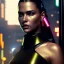 Placeholder: hyperrealistic and detailed full-length portrait of gorgeous woman| black combat uniform| in dark neon alley| ((cyberpunk))| full body shot| photorealistic| sharp focus| digital art| concept art| by Vittorio Matteo Corcos and Albert Lynch| in [poolsuite style]