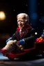 Placeholder: jo biden as santa with sleigh, zeiss prime lens, bokeh like f/0.8, tilt-shift lens 8k, high detail, smooth render, down-light, unreal engine, prize winning