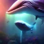 Placeholder: whale, on color lights, night, unreal 5, octane render, cinema4d, redshift render, hyper realistic, cenematic, vibrancy, synthwave, retouch, centered, dynamic lighting, dramatic lighting, 4k, highly detailed, attractive beautiful, realistic, virtual reality, epic composition, holographic,