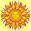 Placeholder: stylized sun