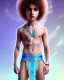 Placeholder: beautiful 12 year old arabic boy with curly hair and light blue eyes dressed in short transparent loincloth