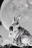 Placeholder: Two rabbits that live on the moon