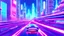 Placeholder: A futuristic cityscape at night with neon lights and flying cars.