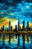 Placeholder: Dubai skyline Van Gogh style