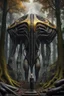 Placeholder: The Ark full body, full shot,forest,Sony Alpha 7 50mm 1.8,medium shot, high-resolution image with fine details, citrine, ultra detailed,ultra realistic,extremely realistic,intricate,photorealistic,epic composition,masterpiece,H.R.Giger style