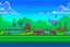 Placeholder: 2d pixellated nintendo style landscape jupiter trading exchange